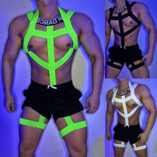 Adjustable Body Harness for Men - Erotic Fashion Accessory