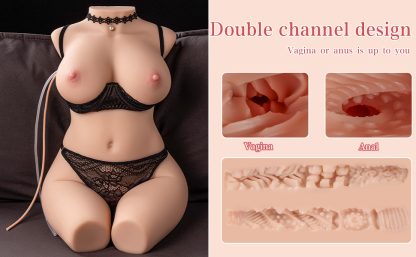 5-Mode Dual-Channel Vibrating – Realistic Silicone Breasts & Vagina - Image 8