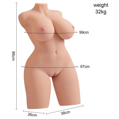 Premium Dual-Channel Vibrating – Realistic Breasts & Vagina - Image 6